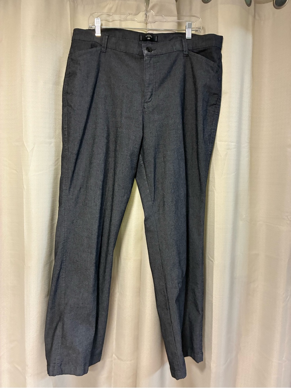 Riders by Lee Charcoal Straight-Leg Dress Pants
